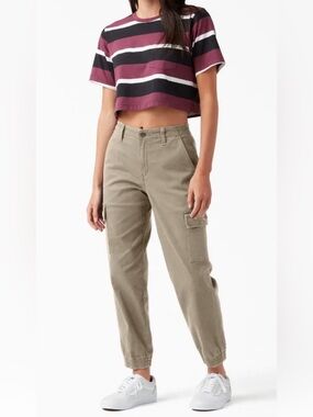 Dickies Khaki Cargo Joggers Pants Women’s 27R